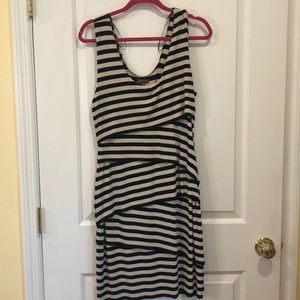 Striped tank dress | flattering cut